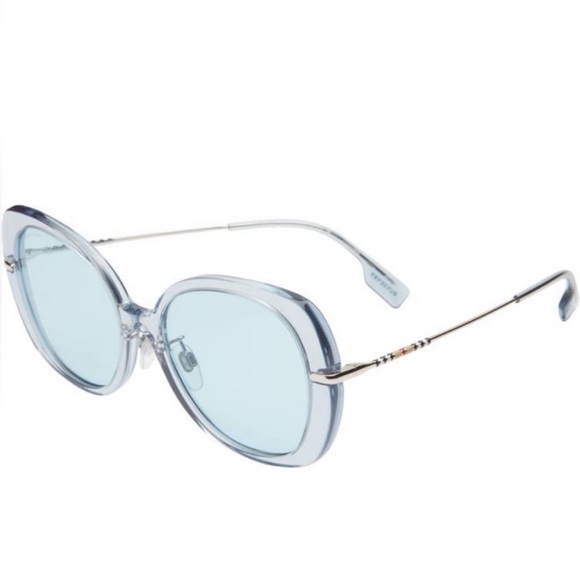 BURBERRY • Azure Blue Butterfly Sunglasses - Picture 3 of 5